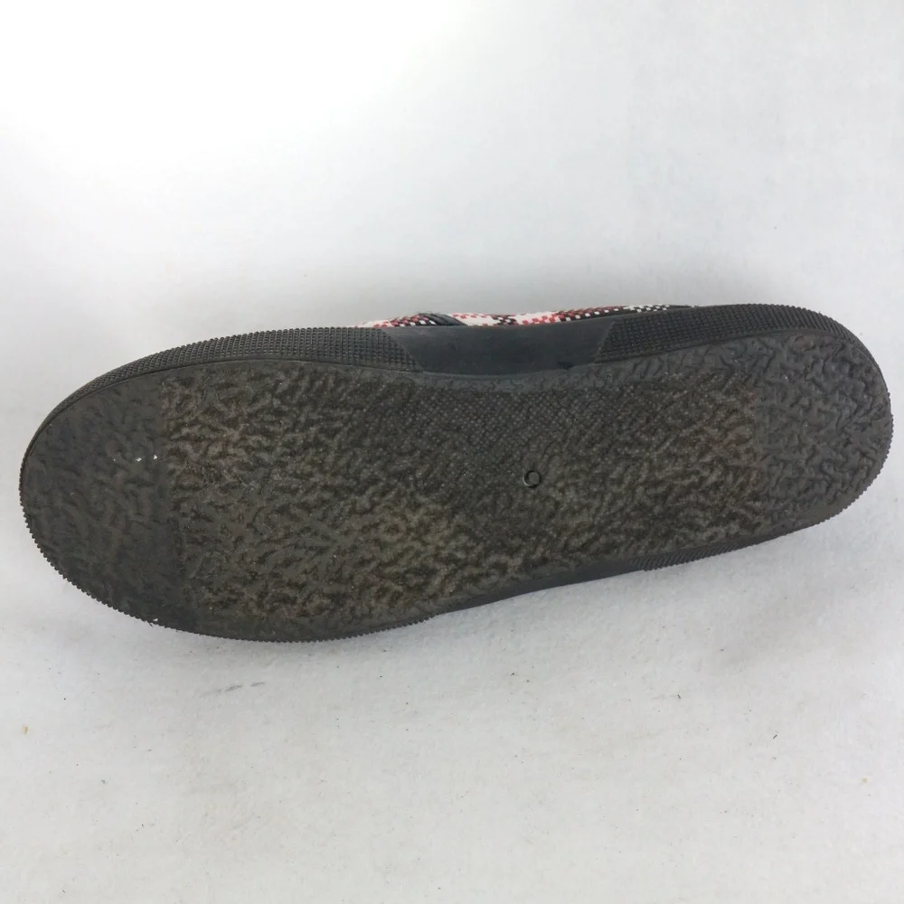 RUE21 ETC PAIR of Plaid Print Canvas Slip On Shoes Sz 10 US Women - Picture 8 of 8